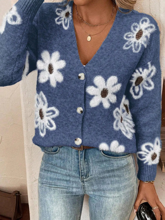 Daisy Bloom Knit Cardigan